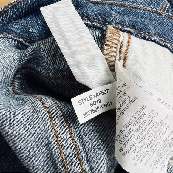 Madewell‎ Classic Straight Jeans in Coldbrook Wash High Rise Women's Size 25 - Picture 9 of 12